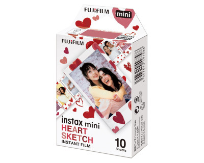 Instax Mini Film Heart Sketch 10 fogli
