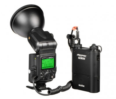 AD360II-C Witstro TTL Flash Portatile Canon + Alimentatore
