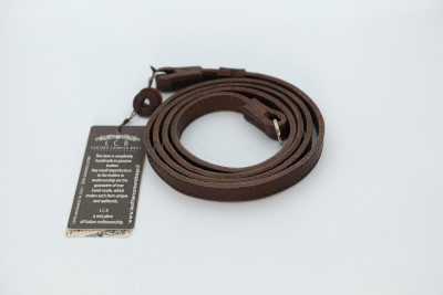 Tracolla TR-XS in vera pelle - testa di moro