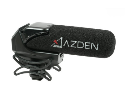 SMX-15 Microfono mono TRS 3,5mm Booster +20 dB (incl. supporto anti-shock e antivento)