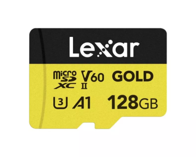 128GB MicroSDXC Gold V60 U3 A1 (R 280 MB/s | W 100 MB/s)