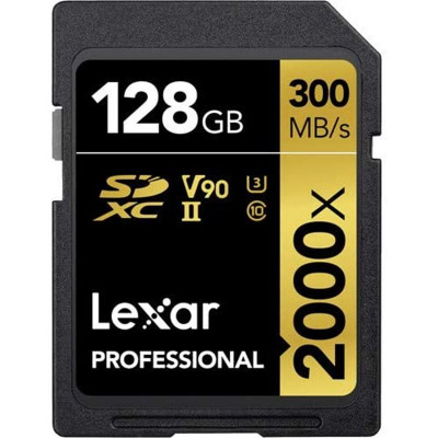 LEXAR 128GB 2000x SDHC UHS-II C10 V90 U3