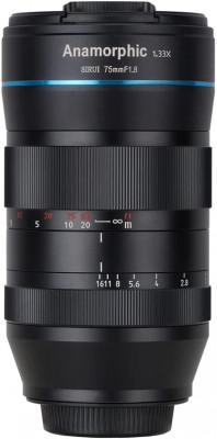 75mm lente anamorfica F1.8 1.33X APS-C (MFT Mount)