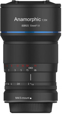 50MM f/1.8 ANAMORPHIC LENS 1.33X APSC (MFT 4/3-MOUNT)