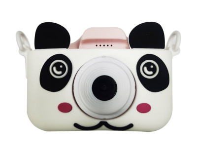 Fotocamera per bambini rosa + cover Panda
