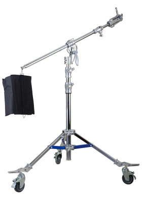 Giraffa 5 sezioni heavy 4m con ruote cin sacco contrappeso