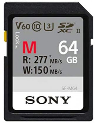 SDXC 64GB M UHS-II U3 277MBS/150MBS
