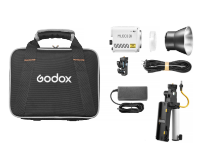 Luce LED bicolor portatile ML-60 II Bi Kit1 (include maniglia per batterie NP-F)