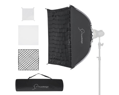 Softbox 60x60cm griglia con apertura rapida e sacca