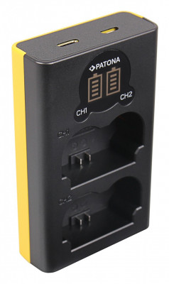 DUAL LCD USB CHARGER NP-W235
