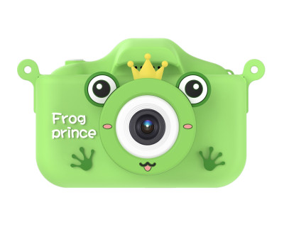 BLS-X200 Fotocamera per bambini verde + cover Rana