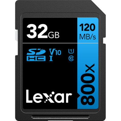 32 GB LEXAR PROFESSIONAL 800X SDHC