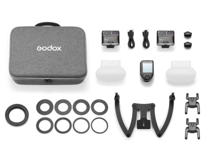 Macro Flash MF12-DK2 kit fotografia odontoiatrica per Sony (incl. staffa doppia)