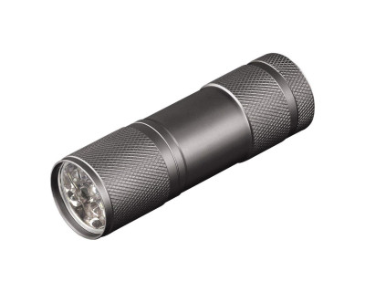 Torcia LED tascabile in alluminio - Grigia